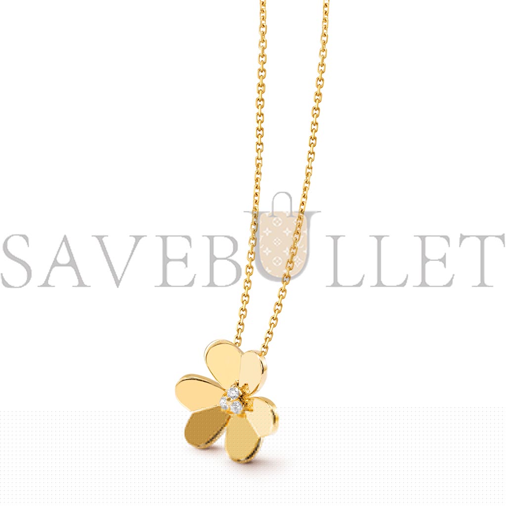 v*n cl*f arpels frivole pendant, large model - yellow gold, Di*m*nd  vcarc96800